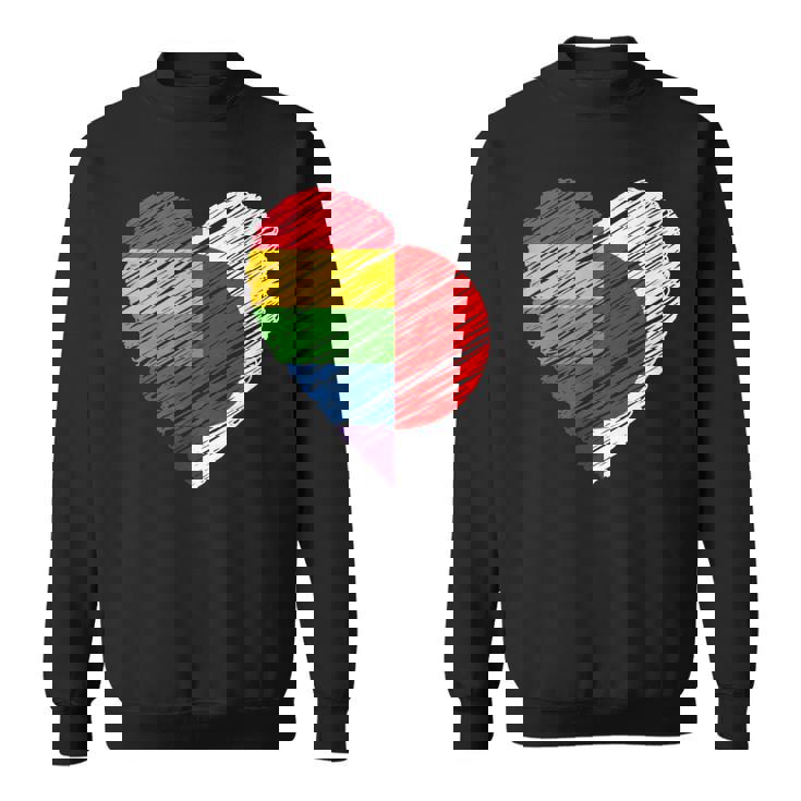 Lgbtq Japan ゲイプライド ハート ゲイとレズビアンの愛 Lgbt スウェットシャツ