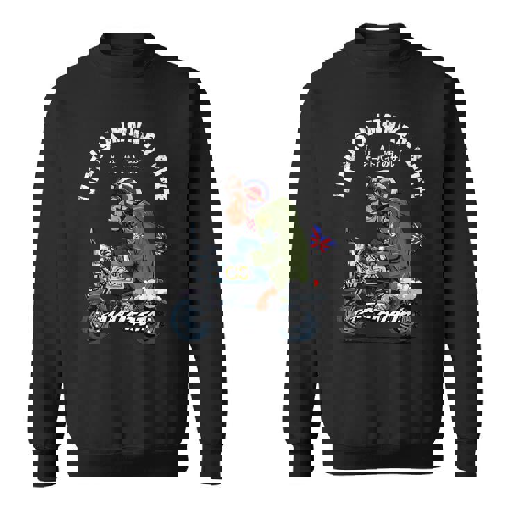 Life Is A Monkey Bike クラシック ブリットモッド スウェットシャツ