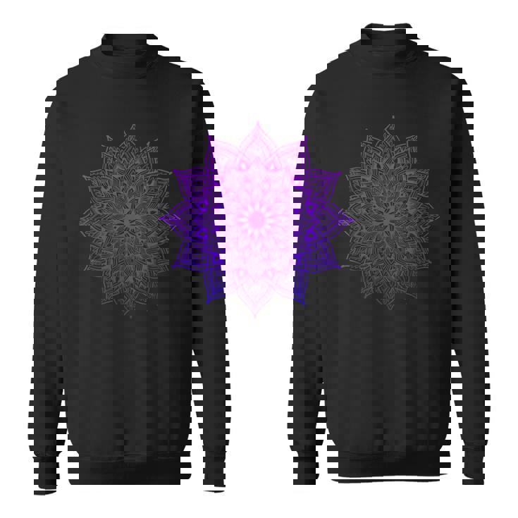 Lotus Mandala Buddha Zen Art Succulent Botanical Boho Sweatshirt Unisex