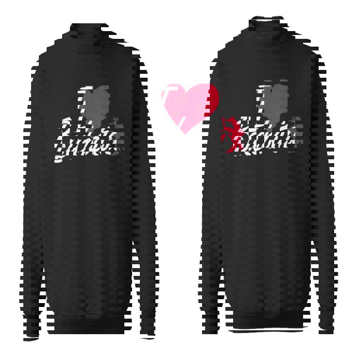 I Love Bachata Latin America ドミニカダンスレッスン スウェットシャツ