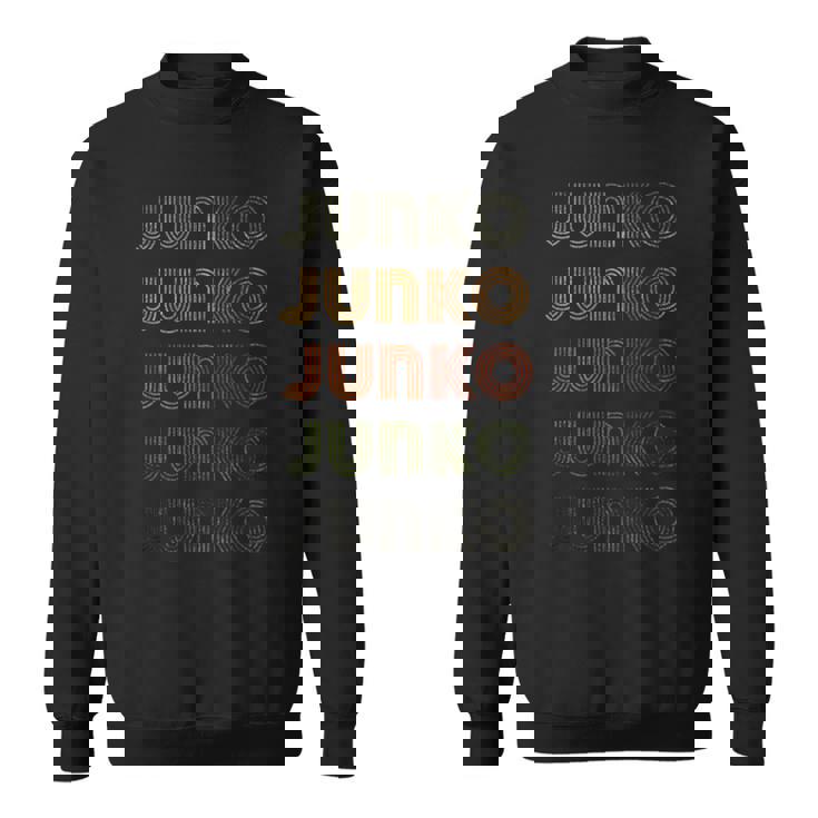 Love Heart Junko グランジビンテージスタイル ブラック ジュンコ スウェットシャツ