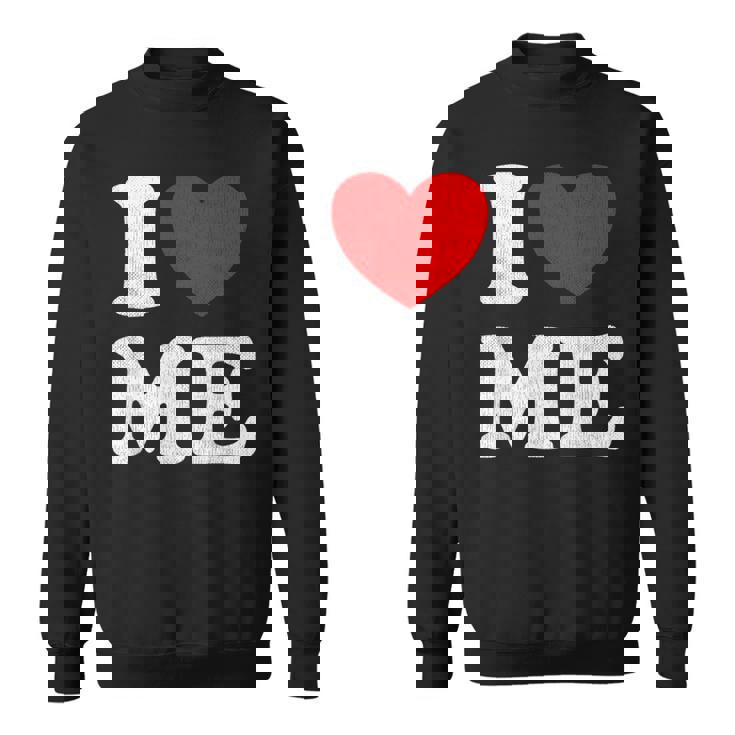 I Love Me シャツ Y2k ジョーク I Heart Me Love Myself Maine スウェットシャツ