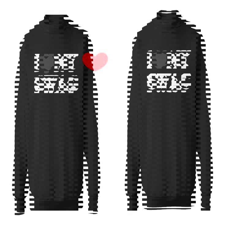 I Love Mywag アイ・ラブ・マイ・スワッグ、アイ・ハート・マイ・スワッグ 長袖tシャツ スウェットシャツ