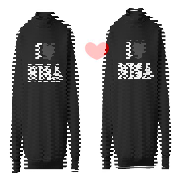 I Love Nisa 私は愛する Nisa スウェットシャツ