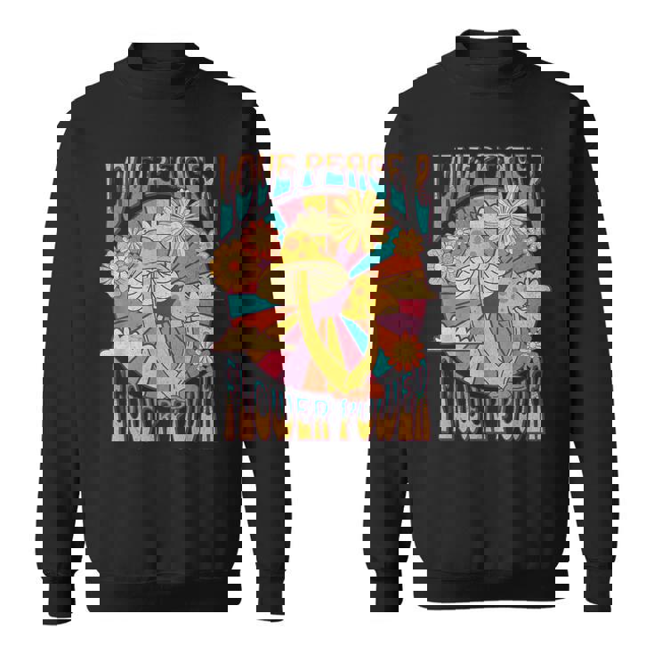 Love Peace ヒッピーコスチューム 60年代 70年代 フラワーフェスティバル衣装 スウェットシャツ