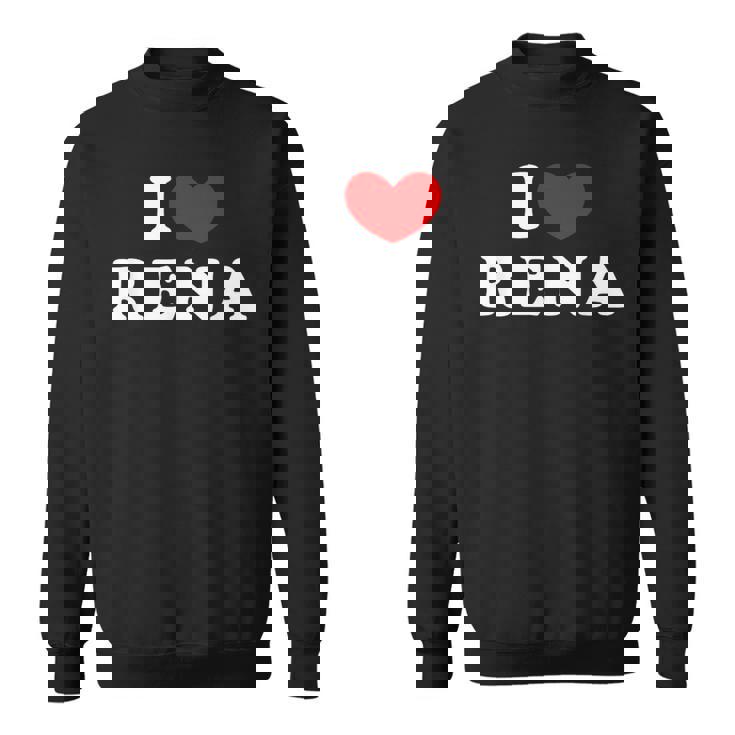 I Love Rena 私は愛する Rena スウェットシャツ