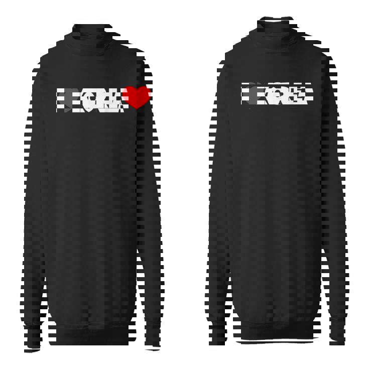 I Love ハート Korea スウェットシャツ