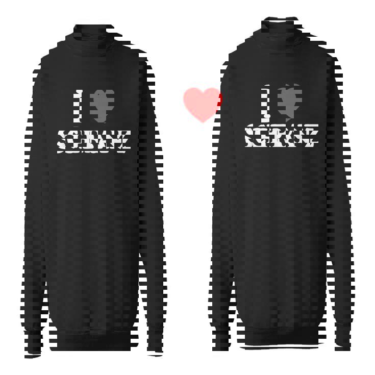 I Love ハート シュランツ ドイツテクノ Edm フェスティバル ダブステップ スウェットシャツ