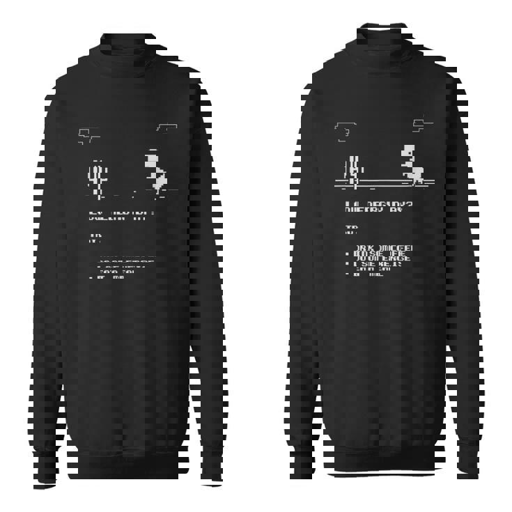 Low Energy Day恐竜サボテンピクセル スウェットシャツ