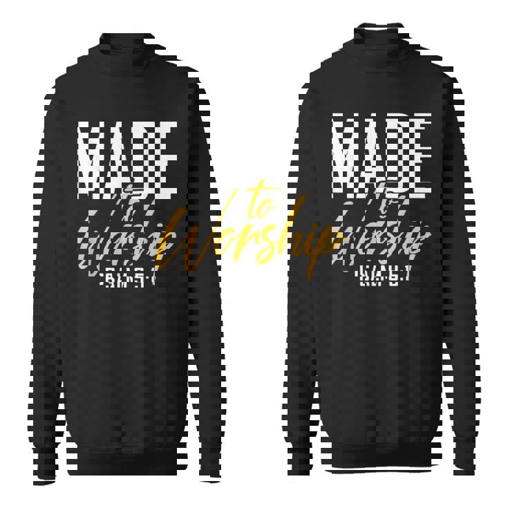 Made To Worship シャツ 礼拝用シャツ メンズ&レディース 神様 スウェットシャツ