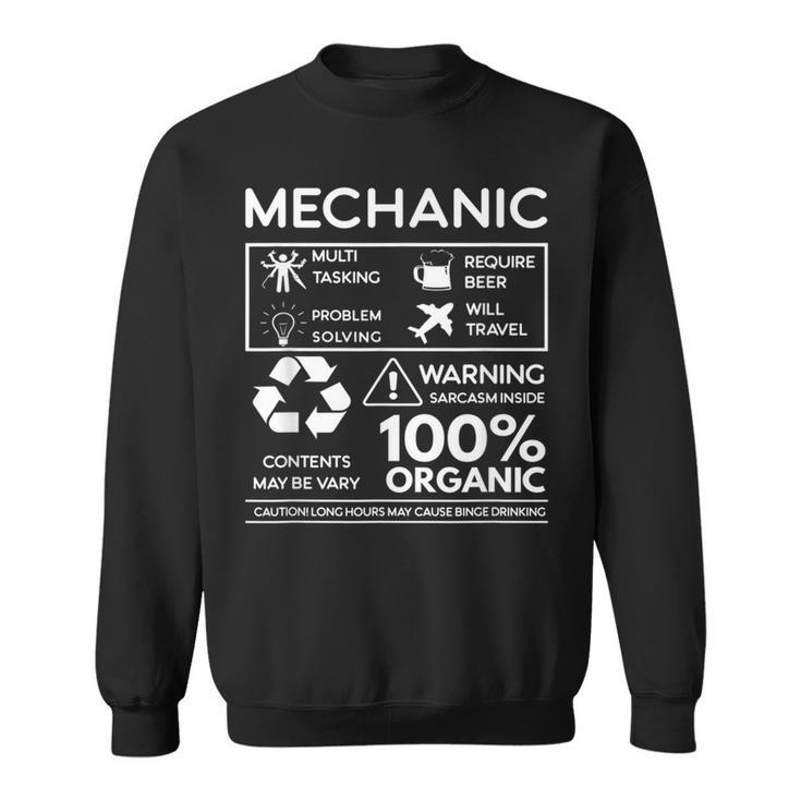 Mécanicien Cadeau Multi-Tâches Nécessite De La Bière Sweater e