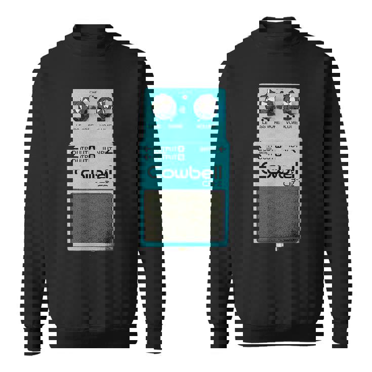 Mehr Cowbell ミュージシャン ミーム パロディ ギターペダル スウェットシャツ