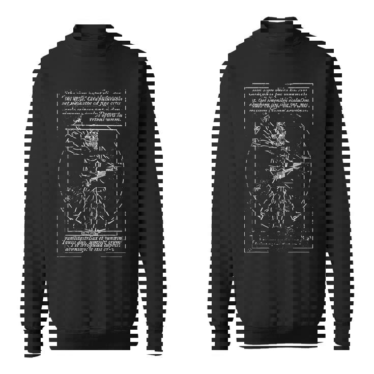 Metal I Death Metal I Heavy Metalitruvian Man Guitar スウェットシャツ