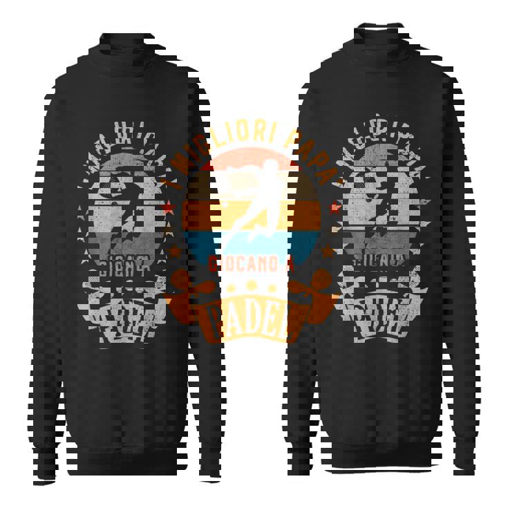 I Migliori Papà Giocano A Padel Tennisilhouette Padelista Felpa