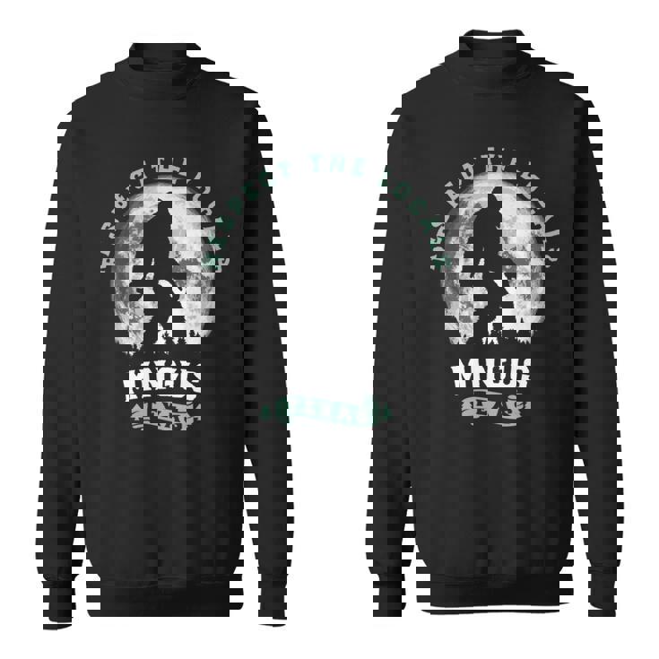 Mingus Texas Bigfoot Night Walk Retro Moon 長袖tシャツ スウェットシャツ