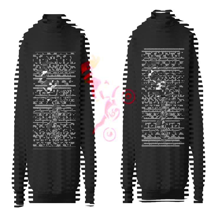 Motocross Santa Claus Dirt Bike Freestyle Ugly Christmas Sweatshirt Unisex Motocross Santa Claus Dirt Bike Freestyle Ugly Christmas Sweatshirt Unisex