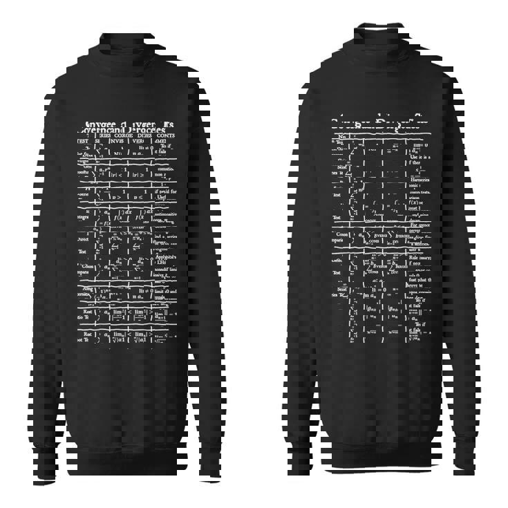 Nerdy Convergence Testsシリーズ 微積分数学先生 オタク スウェットシャツ