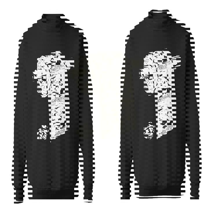 No More Bullshit アンチトランプ大統領選挙トイレットペーパー スウェットシャツ