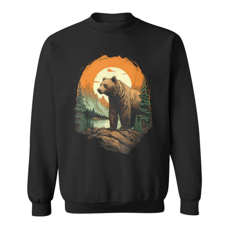 Oso Colorido Paisaje Bosqueidailvestre Animales Amantes Camisa de entrenamiento