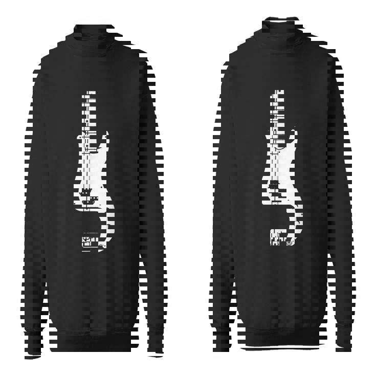 P ベースギター スウェットシャツ