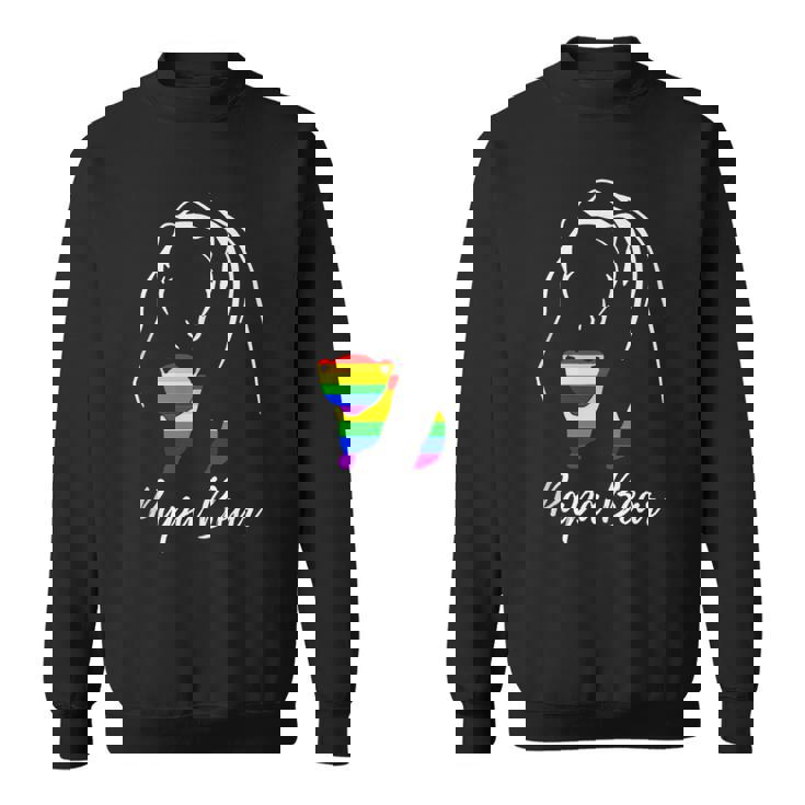 Papa Bear Rainbow Hug Love Support Parent Pride LGBTQ Tank Top Sweatshirt Unisex