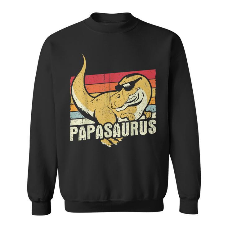 Papasaurus Rex Dinosauro Papaaurus Retro Felpa