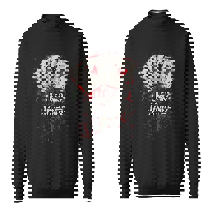 Poker Players ギフト 4エース トランプ Lucky Winner 長袖tシャツ スウェットシャツ
