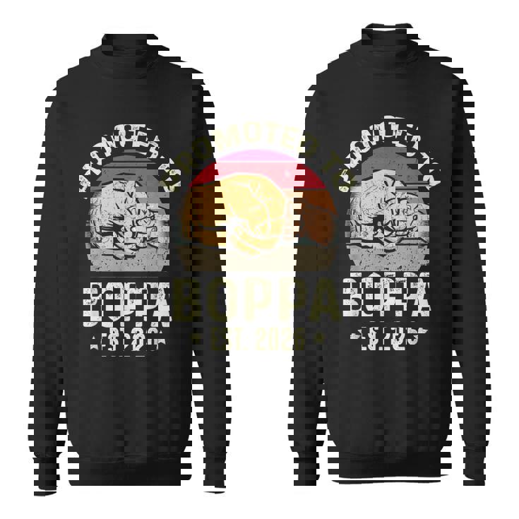 Promoted To Boppa Est 2026 For New Papa Fathers Day Sweatshirt Unisex