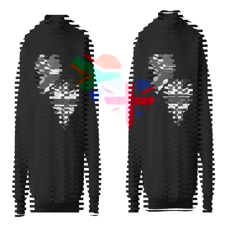 Proud British South African Expat A South Africa UK Flag Tank Top Sweatshirt Unisex