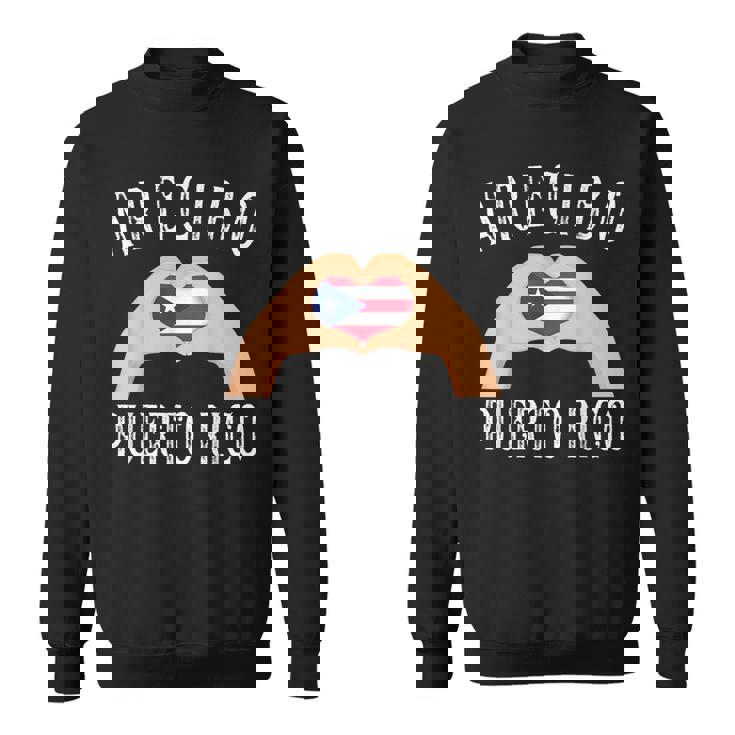 Puerto Rico Flag Heart Arecibo City スウェットシャツ