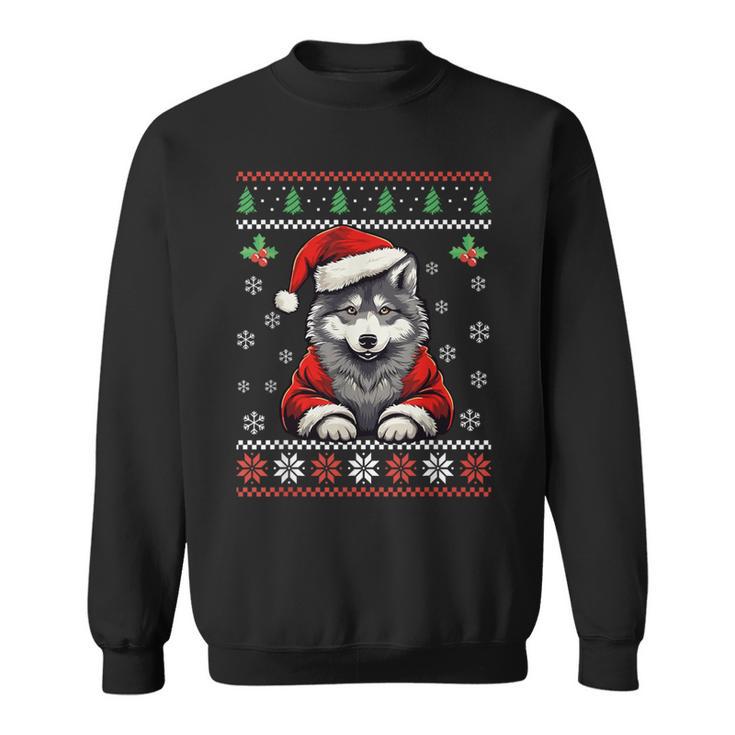 Pull De Noël Moche Loup Pour Adultes Et Enfants Sweater e