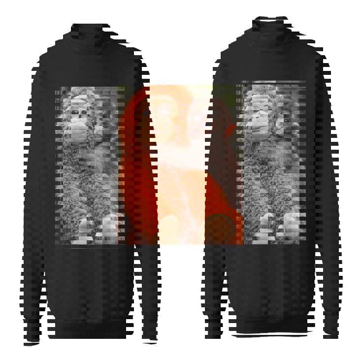 Punch The Monkey Meme X Ape Cute Punch Monkey Baby Meme スウェットシャツ