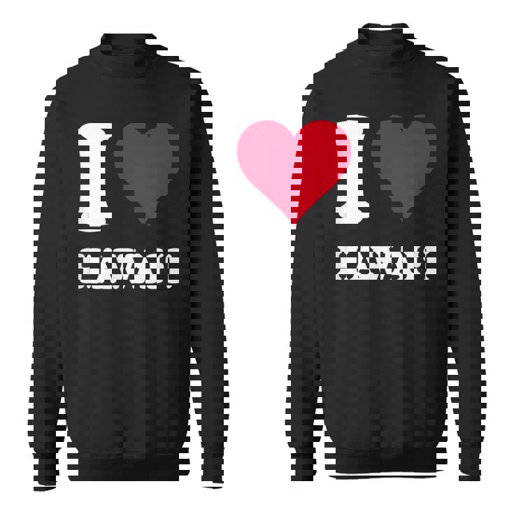 Red Heart I Love Hawai'i スウェットシャツ