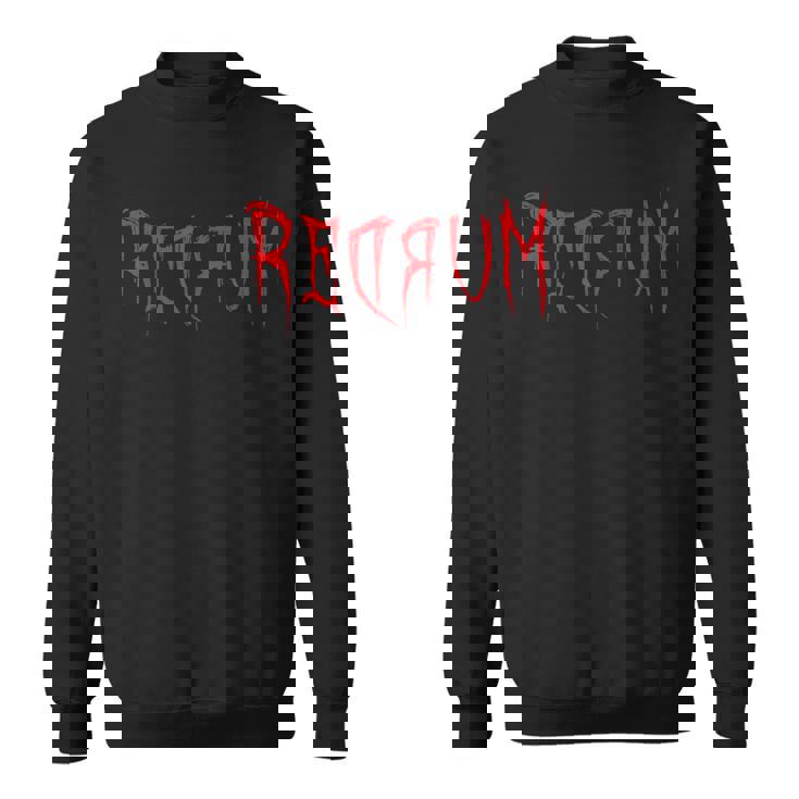 Redrum 怖い不気味な血まみれのハロウィンtシャツ2 スウェットシャツ