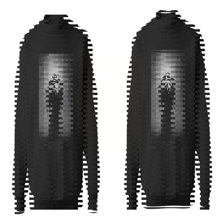 Retro Scary Ghost Love Hands Horror Halloween Costume Sweatshirt