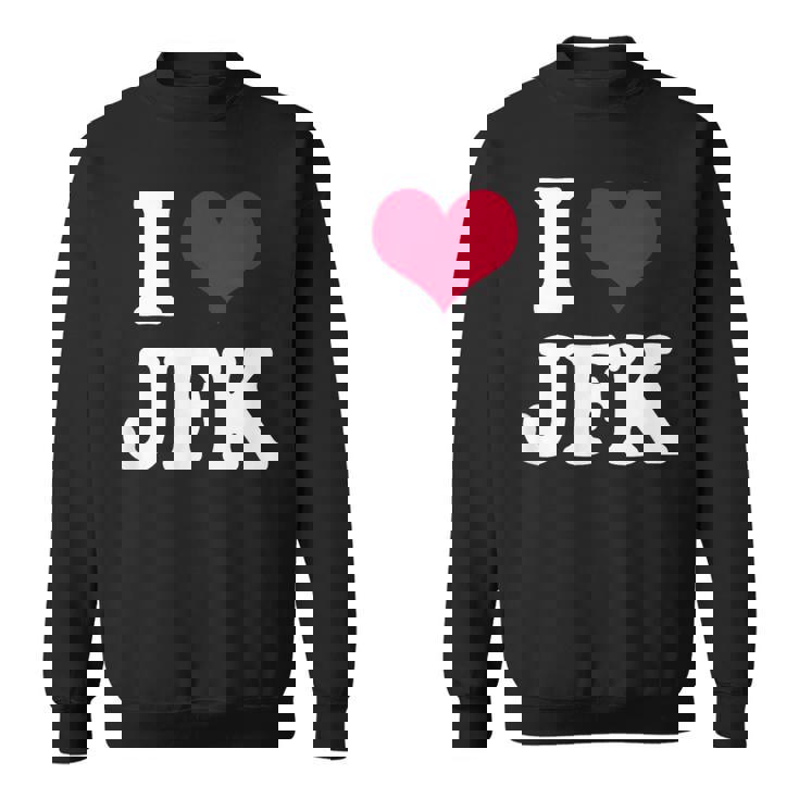 Retrointage I Heart Jfk John F Kennedy スウェットシャツ