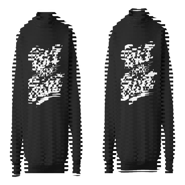 Risk It For The Brisket Bbqジョーク 長袖tシャツ スウェットシャツ