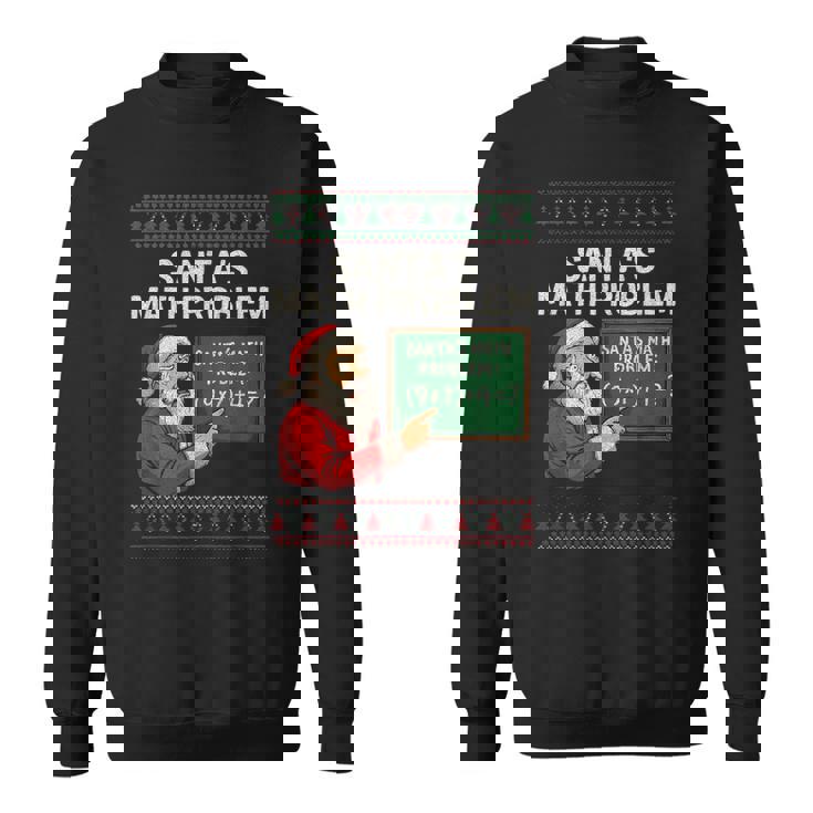 Santa's Math Problem 67 Viral Meme Christmas Ugly Sweater Sweatshirt