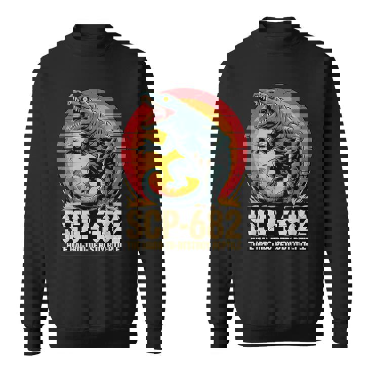 Scp-682 破壊しづらい爬虫類モンスターcpファンデーション スウェットシャツ