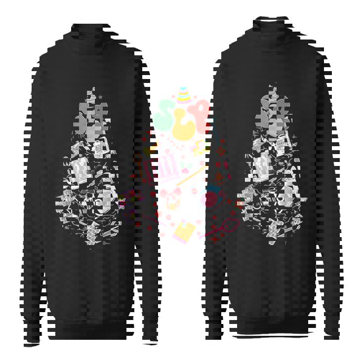 SLP Christmas Tree Speech Language Pathologist OT PT Xmas Sweatshirt Unisex