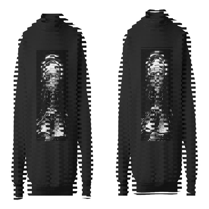 Snirt Hot Nun モチーフ 修道女 中指 スウェットシャツ