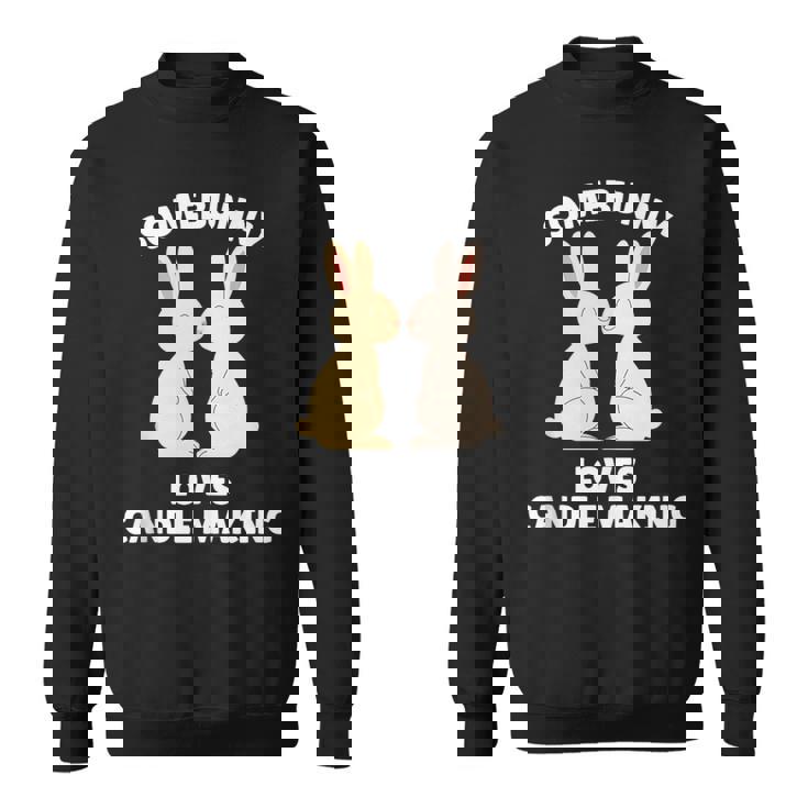 Somebunny Loves Candle Making Cute Easter Bunny Candle Maker Tank Top Sweatshirt Unisex