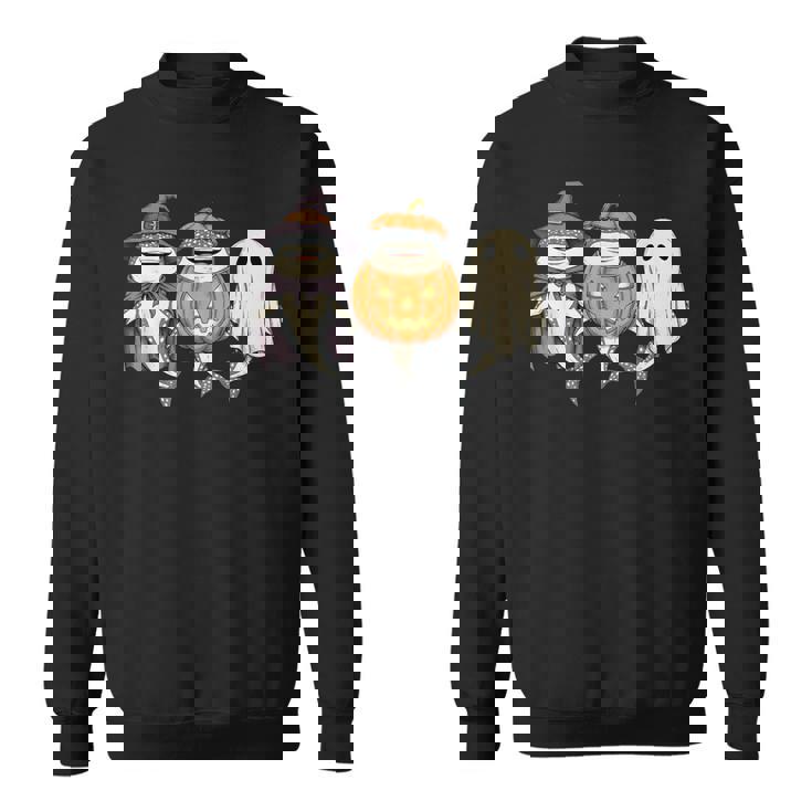 Spooky Whale Shark Lover Pumpkin Halloween Ghost Sweatshirt Unisex