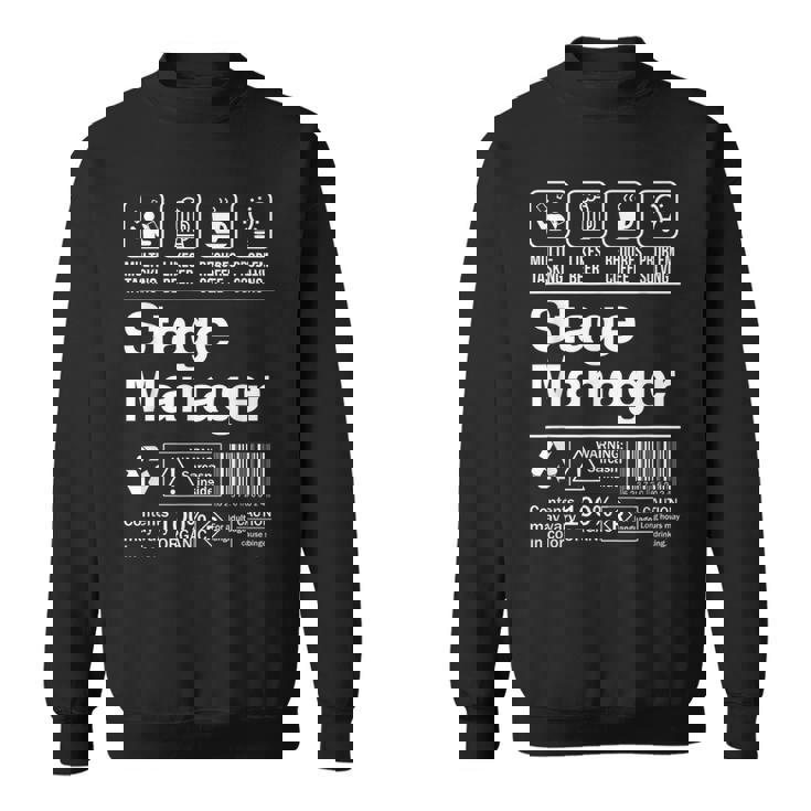 Stage Manager Description Label スウェットシャツ