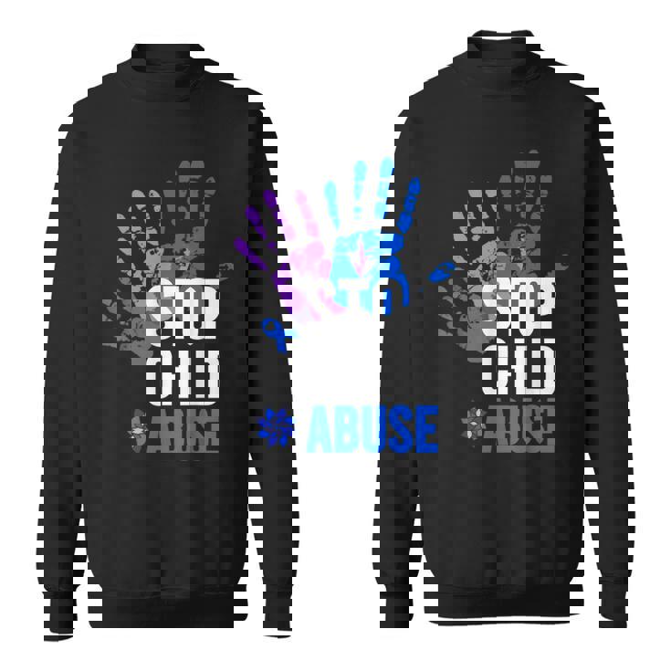 Stop Child Abuse 児童虐待をやめなさい スウェットシャツ