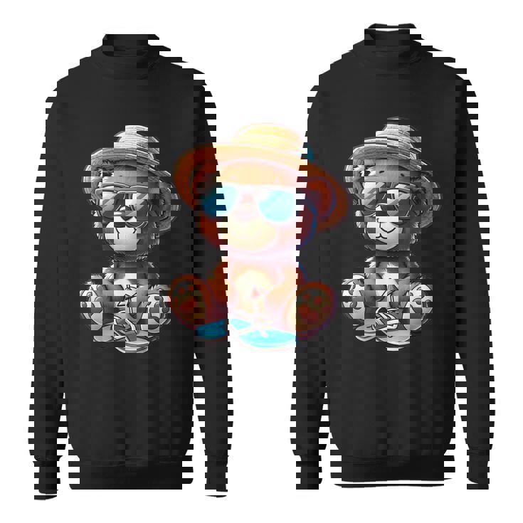 Summeribes テディベア 完璧な夏プリント スウェットシャツ