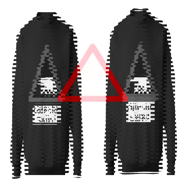 Svalbard ホッキョクグマ サイン スウェットシャツ