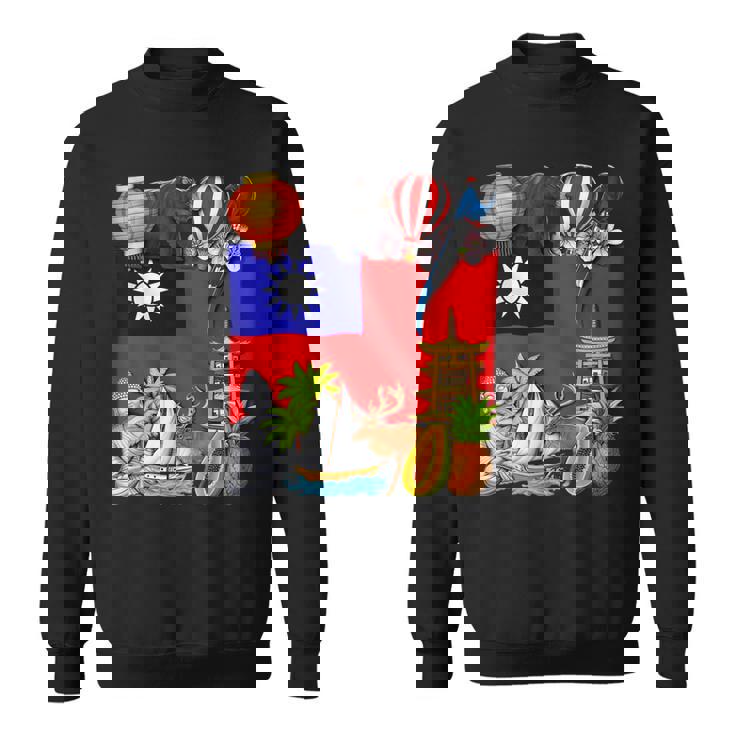 Taiwan Flag Taiwanese Roots Taiwan Heritage Proud Taiwanese Sweatshirt Unisex