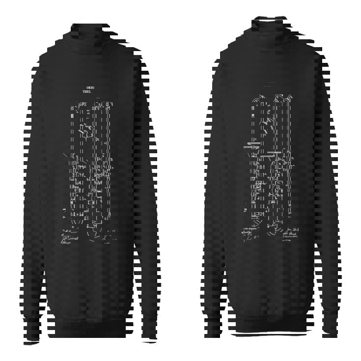 Technical Drawing トロンボーンミュージシャン オーケストラ トロンボニスト スウェットシャツ