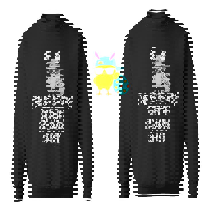 This Is My Easter パジャマシャツ 大人用 キッズ おもしろtシャツ スウェットシャツ